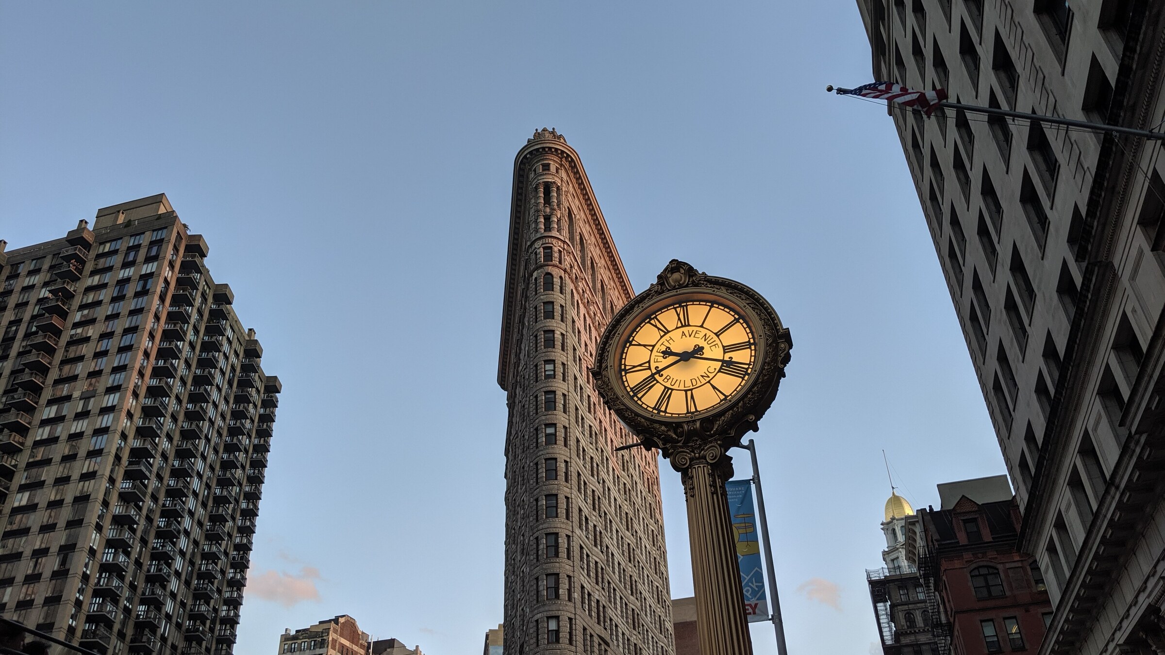 Flatiron Building wedge at Broadway and Fifth Avenue in Manhattan daylight